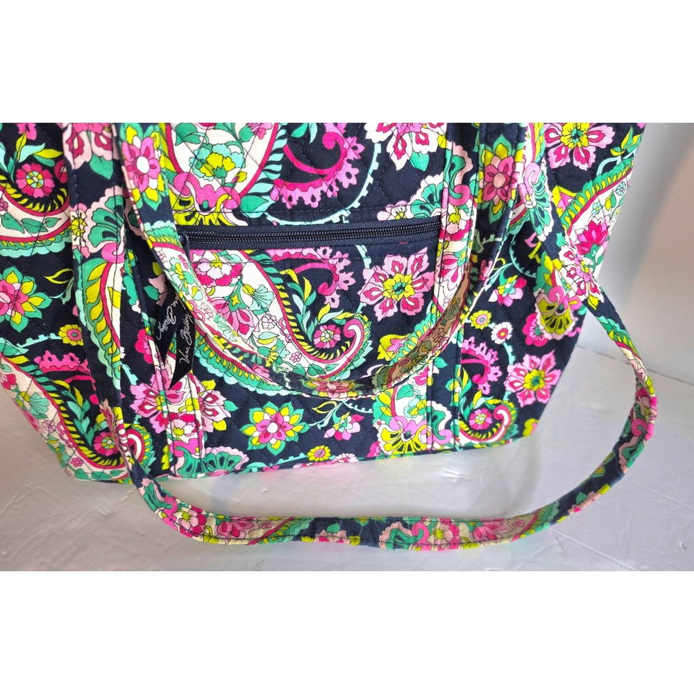 Vera Bradley Petal Paisley Villager Tote Bag and Pouch Set 14557-154 NWT - Picture 7 of 15